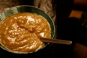 plum sauce (made from local yellow plums)