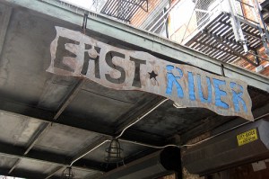 East River sign