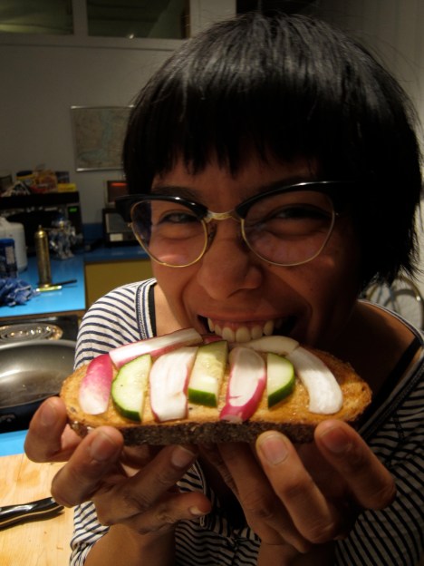 darling house open face snadwich sandra