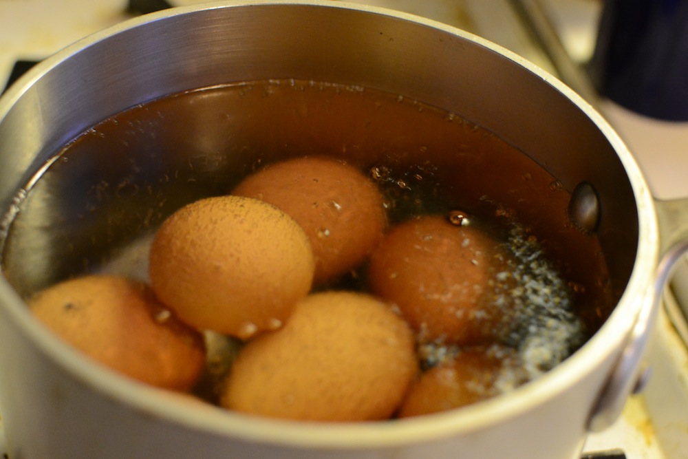 boiling eggs